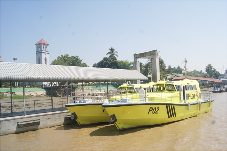 ရေကြောင်းပြအဆောက်အအုံ(Offshore Fixed Pilot Station) တည်ဆောက်ပြီးစီးမှု မှတ်တမ်းဓါတ်ပုံများ